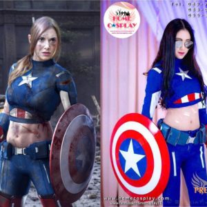 Super Premium Set: ชุดพรีเมียม กัปตันอเมริกาหญิง – Captain America Girl